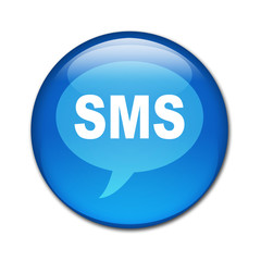 Boton brillante texto SMS