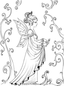 fairy princess in the garden