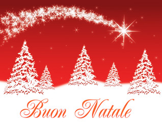 Sfondo Buon Natale rosso