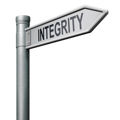 integrity road sign