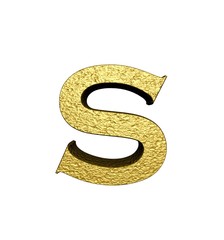 3d gold letter