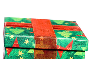 Turquoise and red festive box