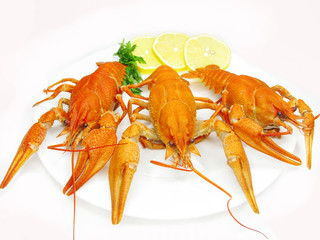 red cooked river lobsters