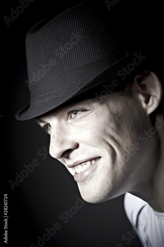 Mann mit hut