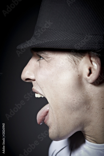 Mann mit hut