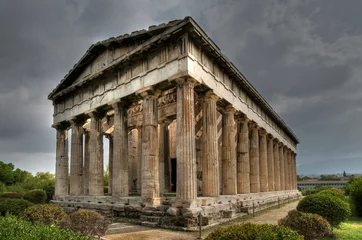 Rolgordijnen Ancient Temple of Hephaistos, Athens © avorym