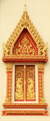 Traditional Thai style church window