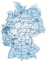 Deutschland mit Autobahnen ca 40cm x 52cm © Artalis-Kartographie