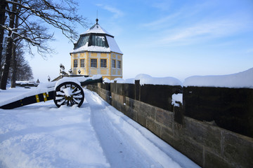 Festung Königstein im Winter
