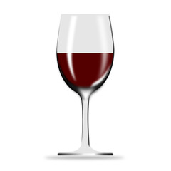 3d Icon Weinglas gefüllt