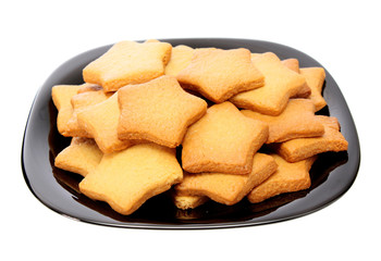 Asterisk cookies, isolated.