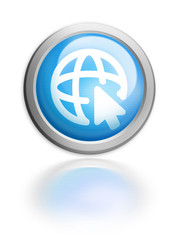 Button Aqua Icon