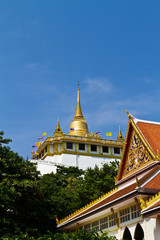 Fototapeta premium Golden Mount Temple (Wat Sakate), Bangkok, Thailand