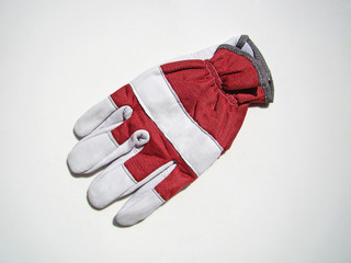 leather glove for safety protection equipment