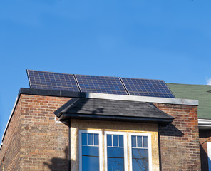 Fototapeta premium Solar Panels on residential building
