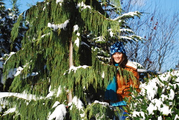 Girl In The Snowy Winter