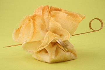 aumonière, pâte filo