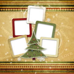Christmas greeting card for a family