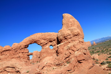 Fototapeta na wymiar arches in Arches National Park, Moab, Utah