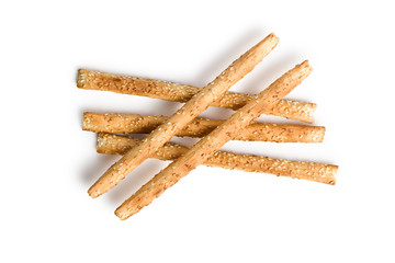 grissini sticks with sesame seeds