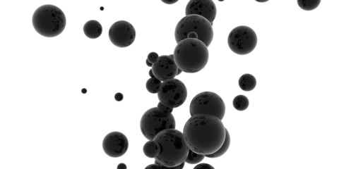 Oil. White background, 3d render