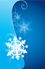 Card with snowflakes