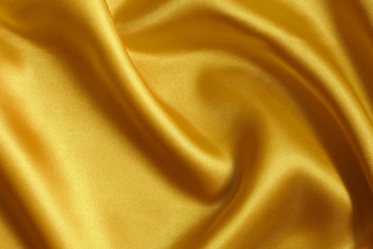 Elegant Yellow Gold Silk Satin Fabric Stock Illustration 26092006
