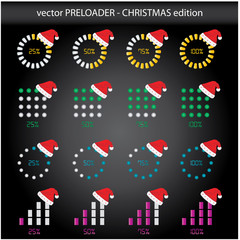 vector preloader - Christmas edition