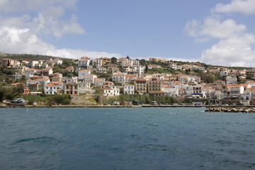 Pylos small village in the natural bay of Navarino - Peloponnese