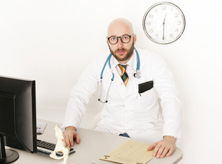 Arzt mit Patientenakte