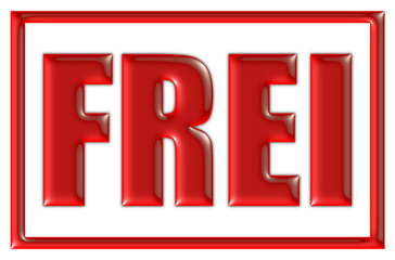 Stempel rot FREI