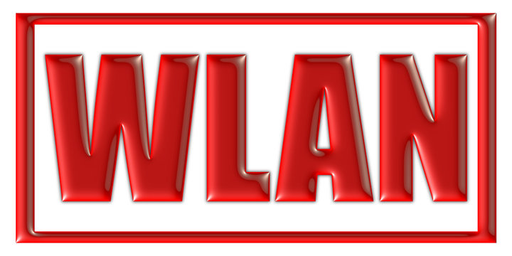 Stempel rot WLAN