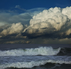 Storm on sea