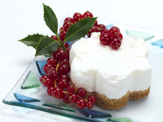 cheese cake with cranberries