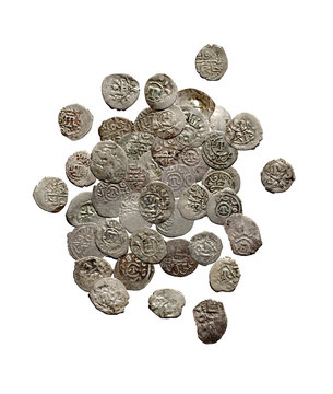 Old medieval turkish and tatar coins XVI c.