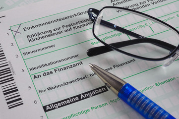 Steuererkl&auml;rung Finanzamt