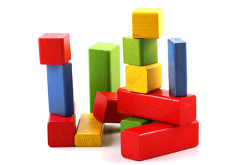 Wooden building blocks