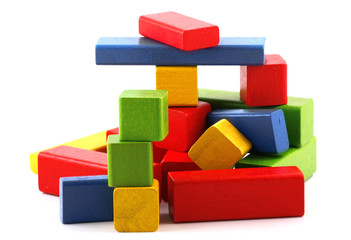 Wooden building blocks