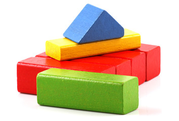 Wooden building blocks