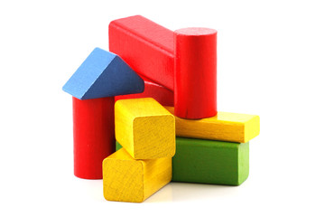 Wooden building blocks