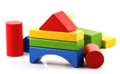 Wooden building blocks