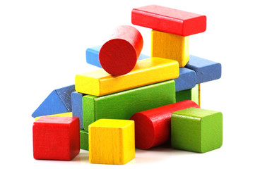 Wooden building blocks