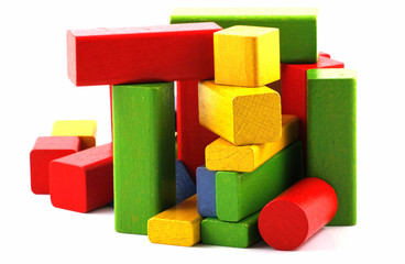 Wooden building blocks