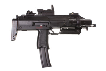 Modern assault gun isolated on white background