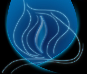 abstract Texture pattern background Illustration blue black