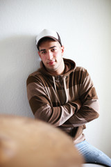 Musiker am Schlagzeug