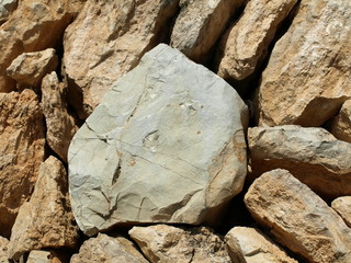 Werbefläche aus Stein