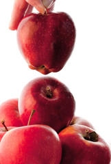 Apple being picked