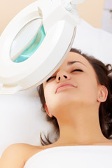 Girl in a beauty salon