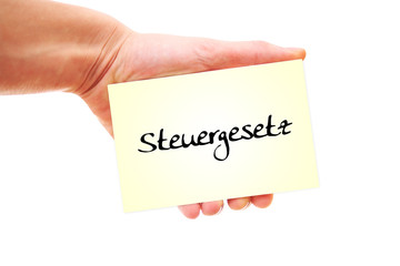 Steuergesetz